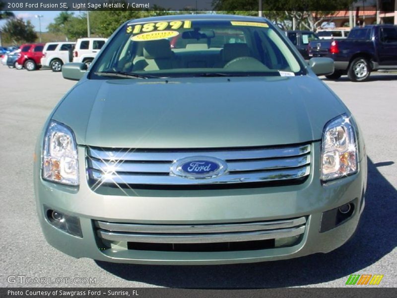Light Sage Metallic / Camel 2008 Ford Fusion SE