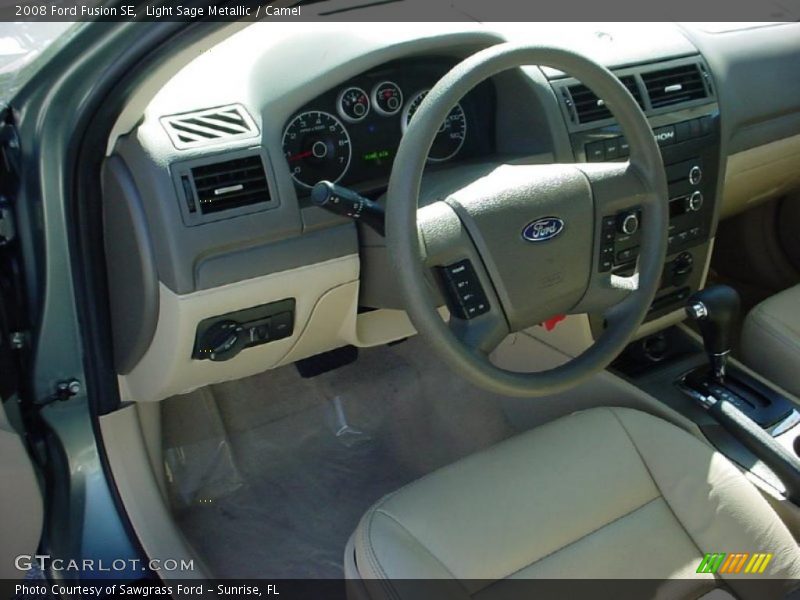 Light Sage Metallic / Camel 2008 Ford Fusion SE