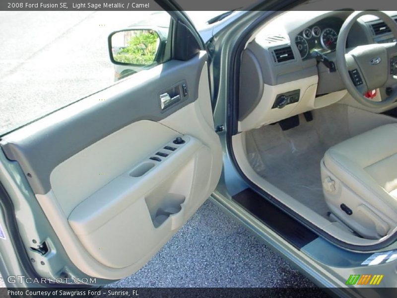 Light Sage Metallic / Camel 2008 Ford Fusion SE
