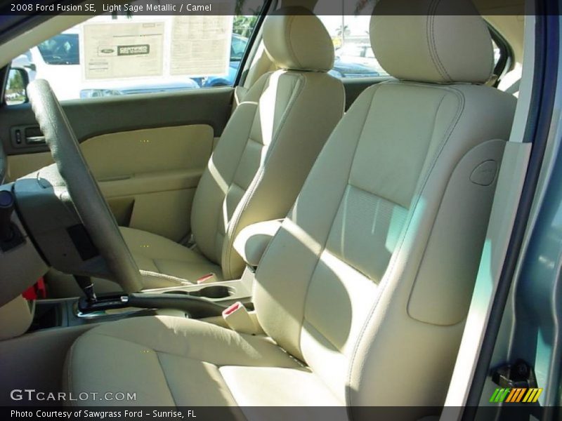 Light Sage Metallic / Camel 2008 Ford Fusion SE