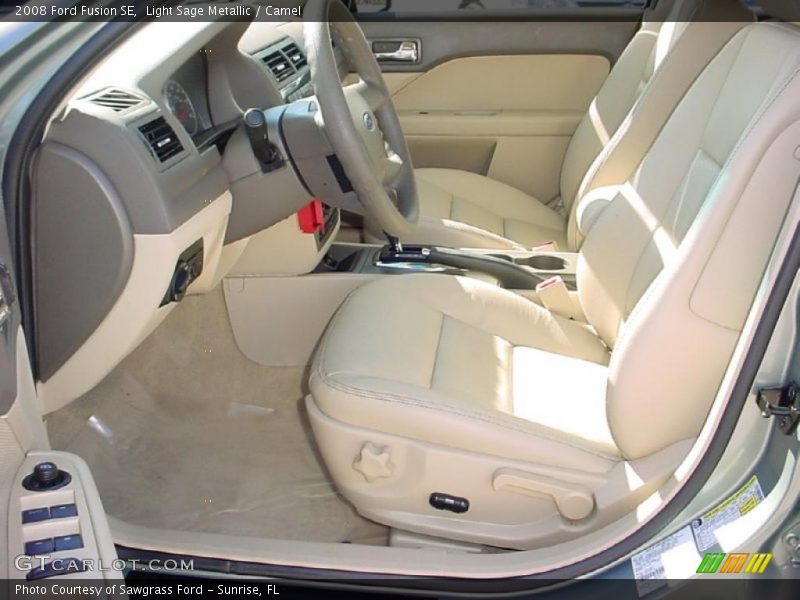 Light Sage Metallic / Camel 2008 Ford Fusion SE