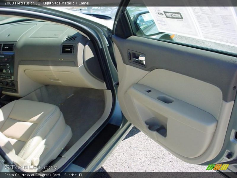 Light Sage Metallic / Camel 2008 Ford Fusion SE