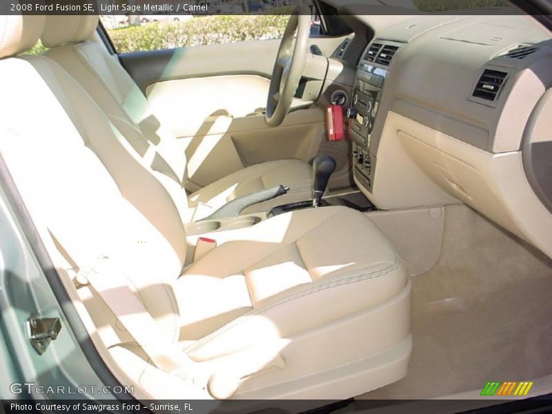 Light Sage Metallic / Camel 2008 Ford Fusion SE