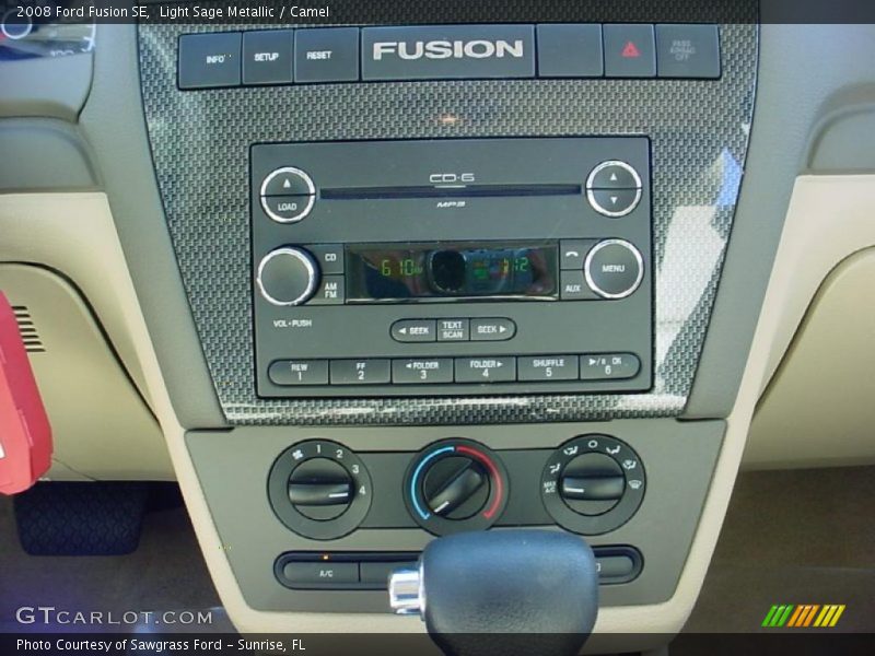 Light Sage Metallic / Camel 2008 Ford Fusion SE