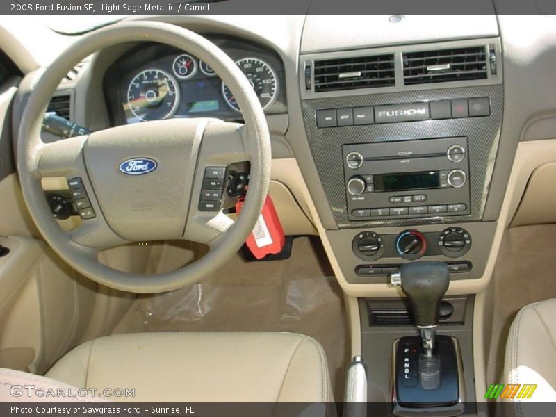 Light Sage Metallic / Camel 2008 Ford Fusion SE