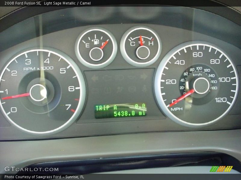 Light Sage Metallic / Camel 2008 Ford Fusion SE