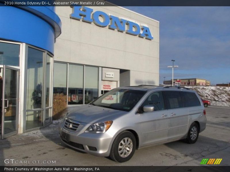Alabaster Silver Metallic / Gray 2010 Honda Odyssey EX-L