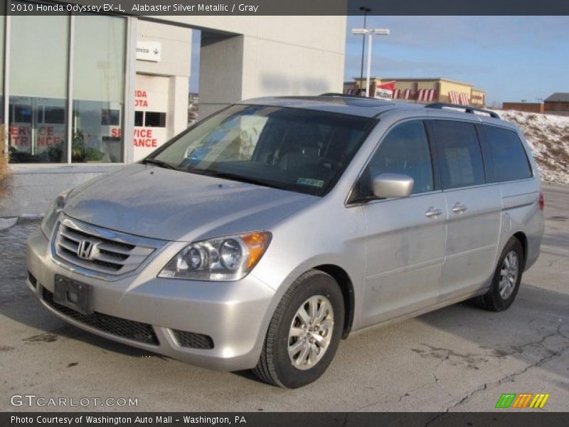 Alabaster Silver Metallic / Gray 2010 Honda Odyssey EX-L