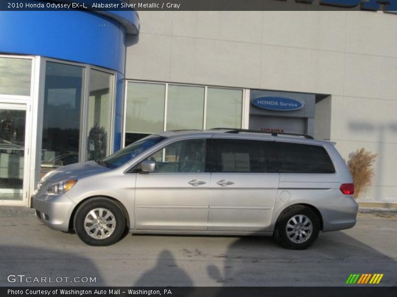 Alabaster Silver Metallic / Gray 2010 Honda Odyssey EX-L