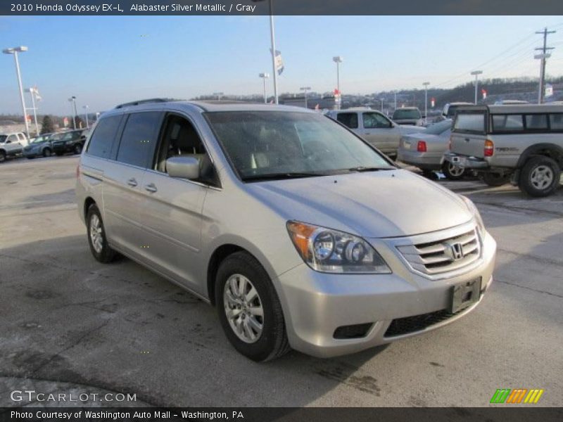 Alabaster Silver Metallic / Gray 2010 Honda Odyssey EX-L