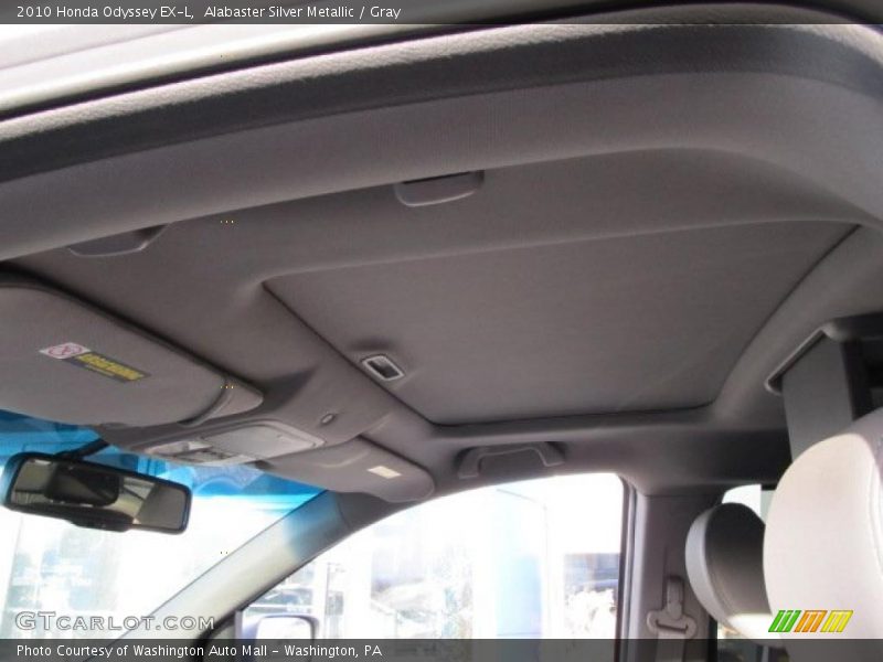 Alabaster Silver Metallic / Gray 2010 Honda Odyssey EX-L