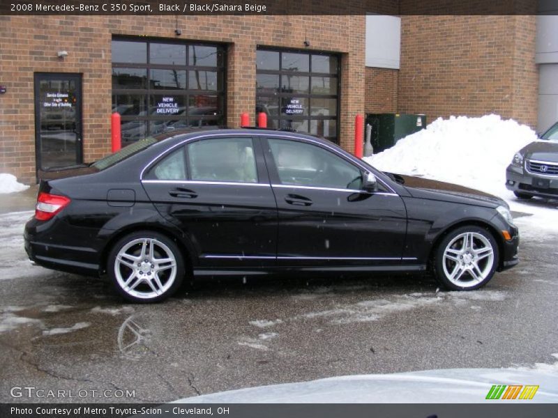 Black / Black/Sahara Beige 2008 Mercedes-Benz C 350 Sport