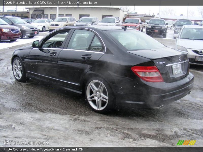 Black / Black/Sahara Beige 2008 Mercedes-Benz C 350 Sport