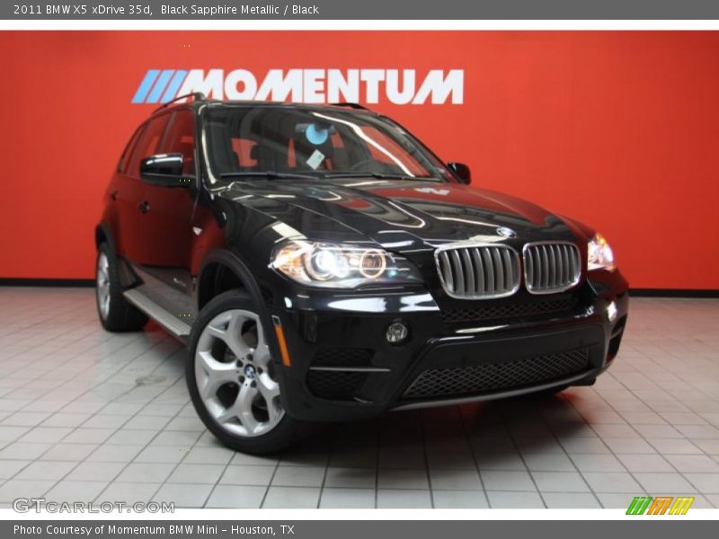 Black Sapphire Metallic / Black 2011 BMW X5 xDrive 35d