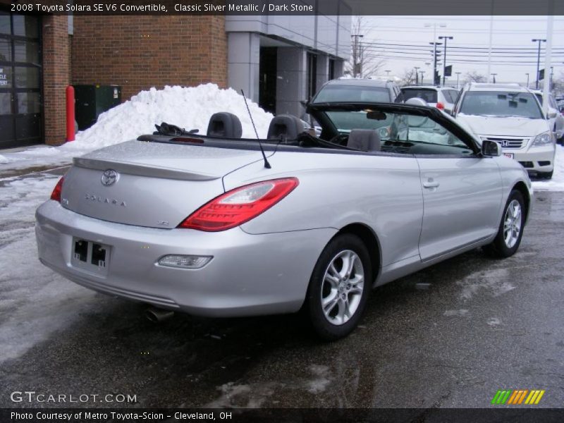 Classic Silver Metallic / Dark Stone 2008 Toyota Solara SE V6 Convertible