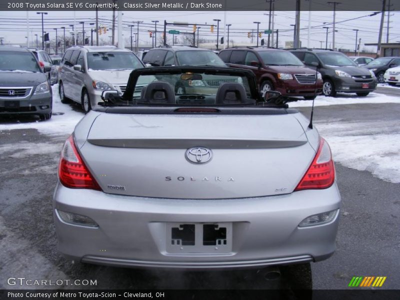 Classic Silver Metallic / Dark Stone 2008 Toyota Solara SE V6 Convertible