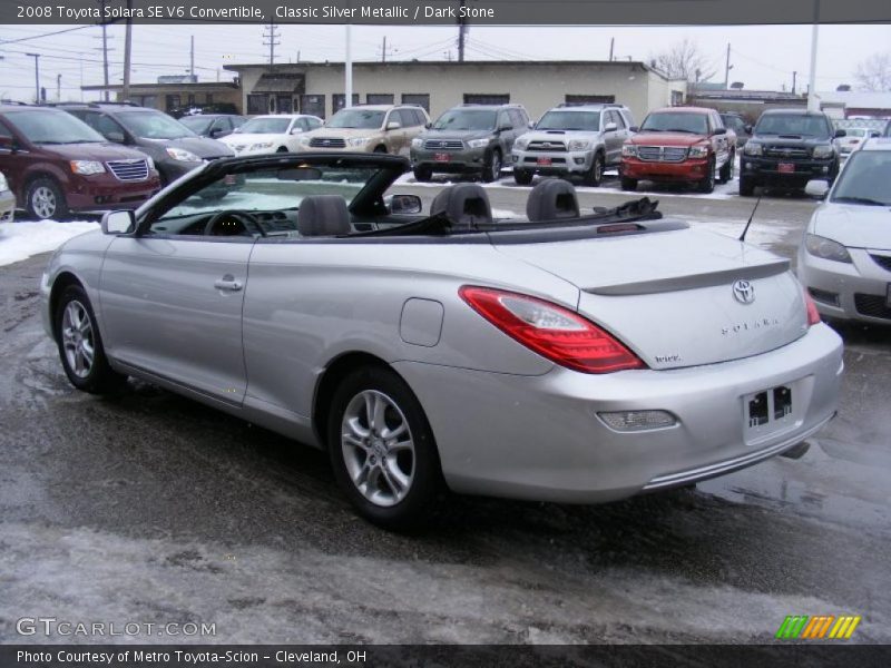 Classic Silver Metallic / Dark Stone 2008 Toyota Solara SE V6 Convertible