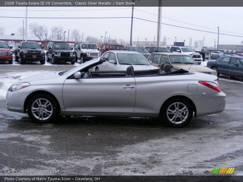 Classic Silver Metallic / Dark Stone 2008 Toyota Solara SE V6 Convertible