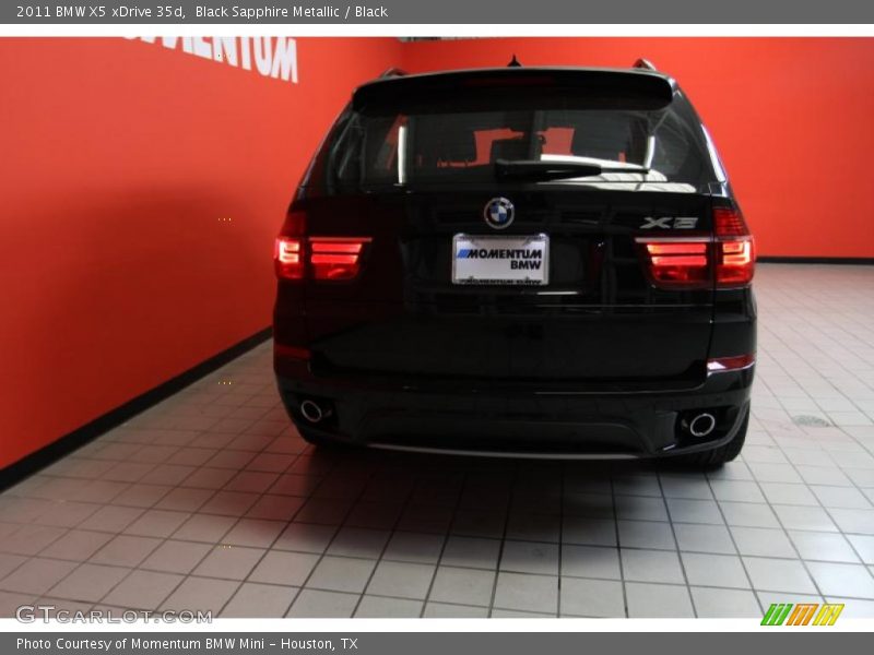 Black Sapphire Metallic / Black 2011 BMW X5 xDrive 35d