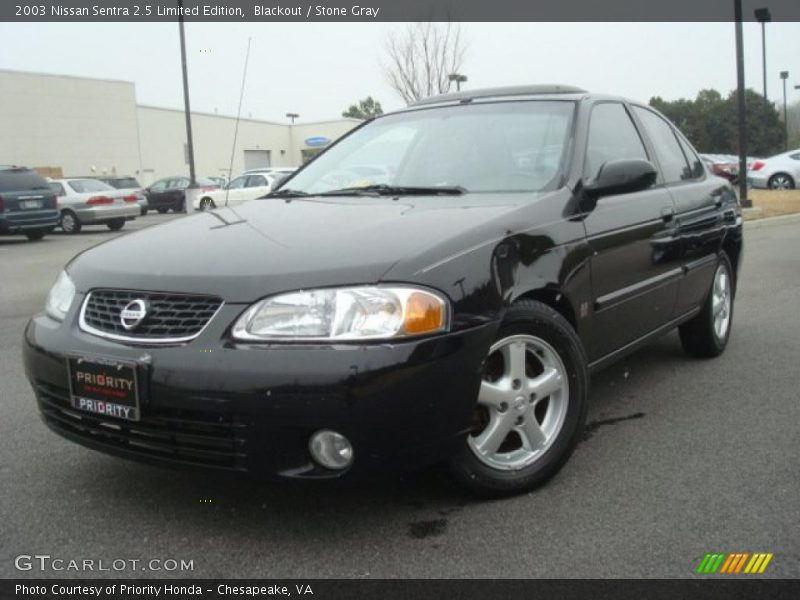Blackout / Stone Gray 2003 Nissan Sentra 2.5 Limited Edition