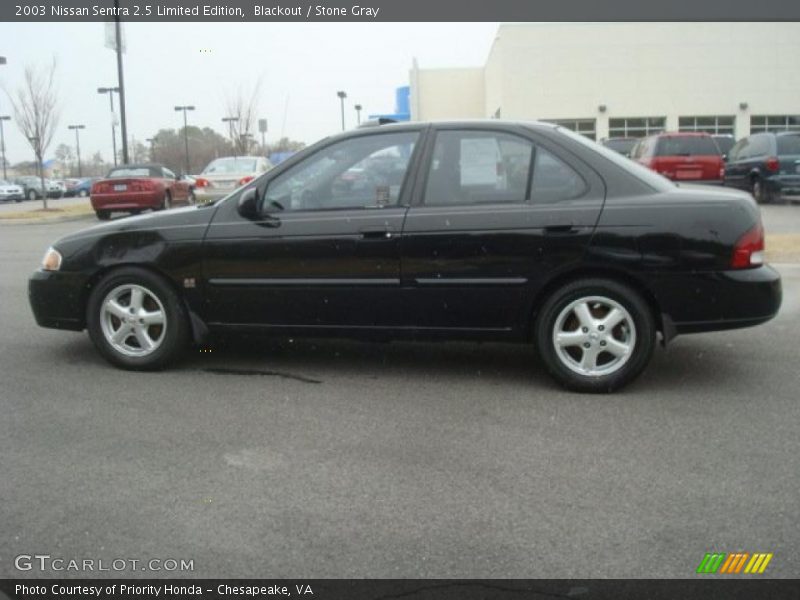 Blackout / Stone Gray 2003 Nissan Sentra 2.5 Limited Edition