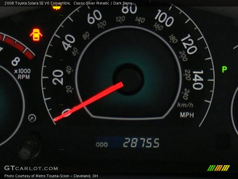 Classic Silver Metallic / Dark Stone 2008 Toyota Solara SE V6 Convertible