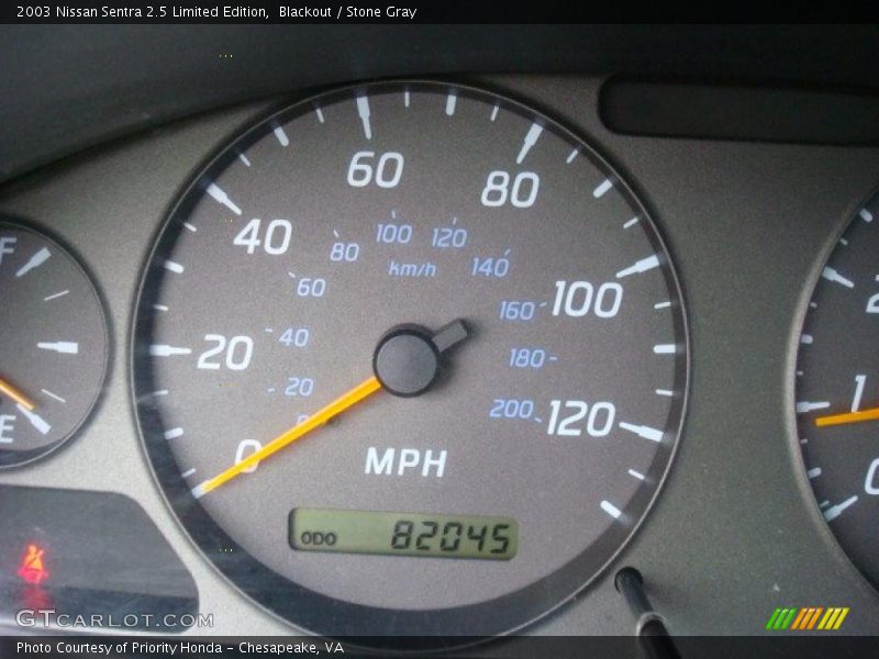 Blackout / Stone Gray 2003 Nissan Sentra 2.5 Limited Edition