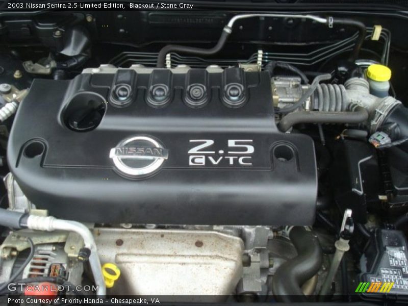  2003 Sentra 2.5 Limited Edition Engine - 2.5 Liter DOHC 16-Valve CVTC 4 Cylinder