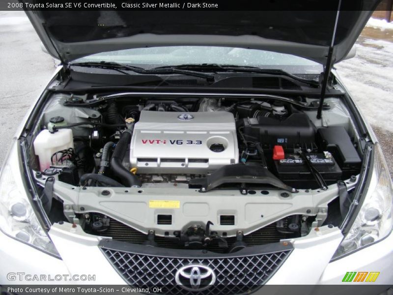 Classic Silver Metallic / Dark Stone 2008 Toyota Solara SE V6 Convertible