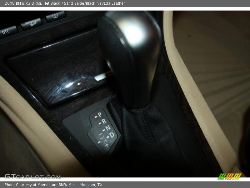 Jet Black / Sand Beige/Black Nevada Leather 2008 BMW X3 3.0si