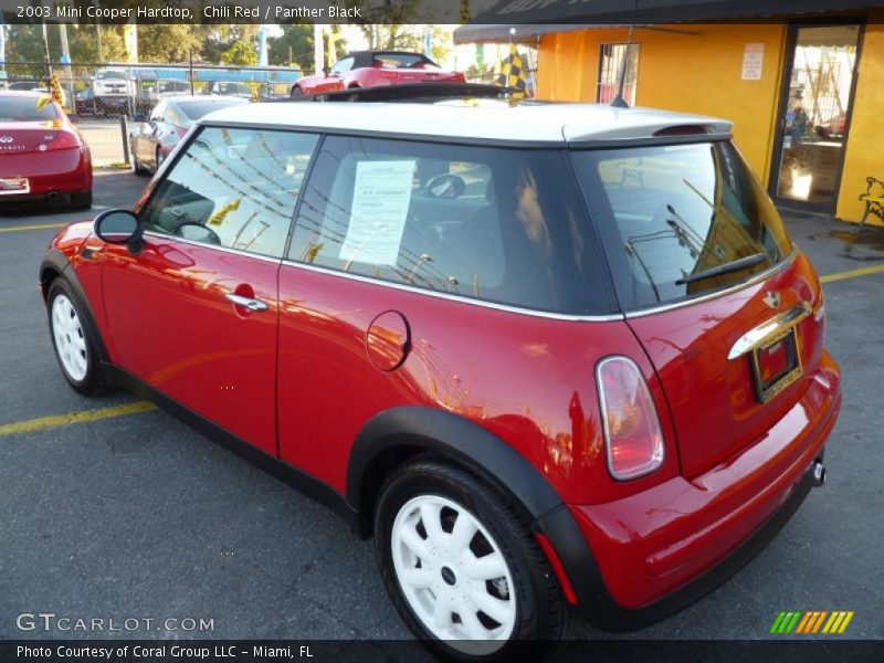 Chili Red / Panther Black 2003 Mini Cooper Hardtop