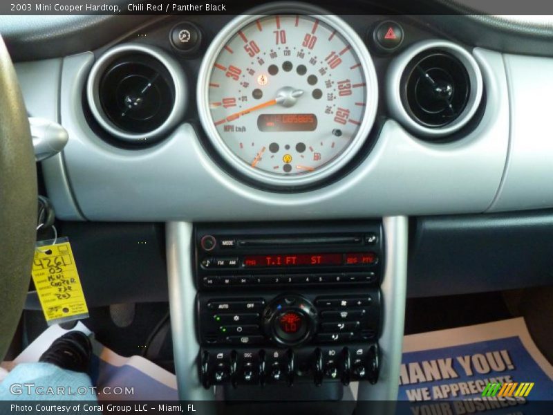 Chili Red / Panther Black 2003 Mini Cooper Hardtop