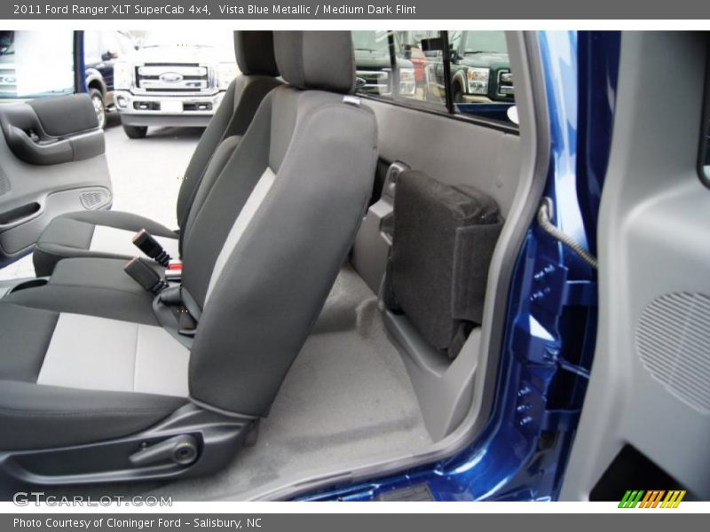 Vista Blue Metallic / Medium Dark Flint 2011 Ford Ranger XLT SuperCab 4x4