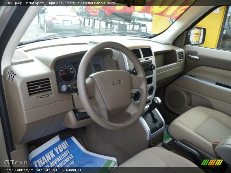 Pastel Pebble Beige Interior - 2008 Patriot Sport 