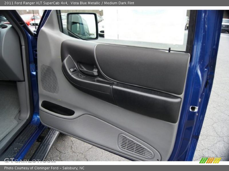 Vista Blue Metallic / Medium Dark Flint 2011 Ford Ranger XLT SuperCab 4x4