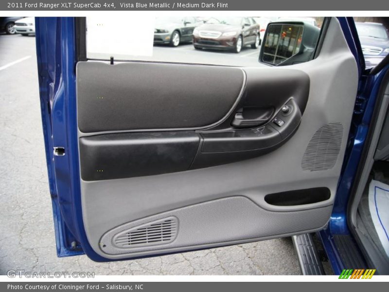Vista Blue Metallic / Medium Dark Flint 2011 Ford Ranger XLT SuperCab 4x4
