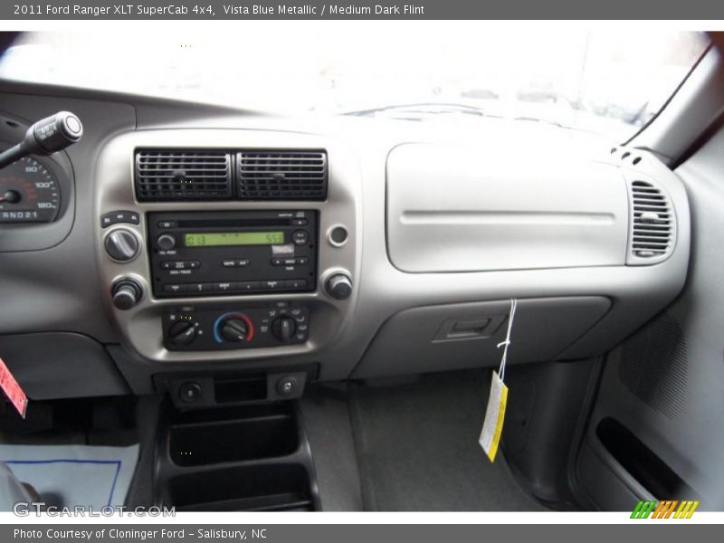 Vista Blue Metallic / Medium Dark Flint 2011 Ford Ranger XLT SuperCab 4x4