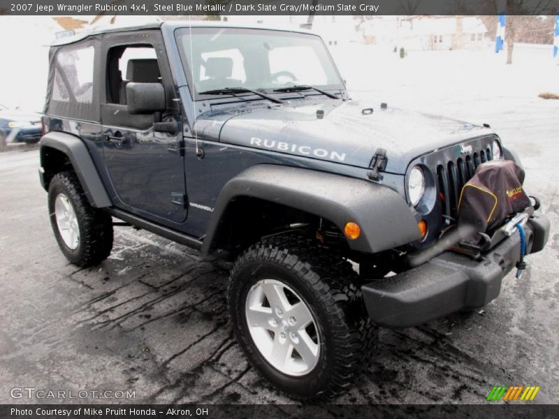 Steel Blue Metallic / Dark Slate Gray/Medium Slate Gray 2007 Jeep Wrangler Rubicon 4x4