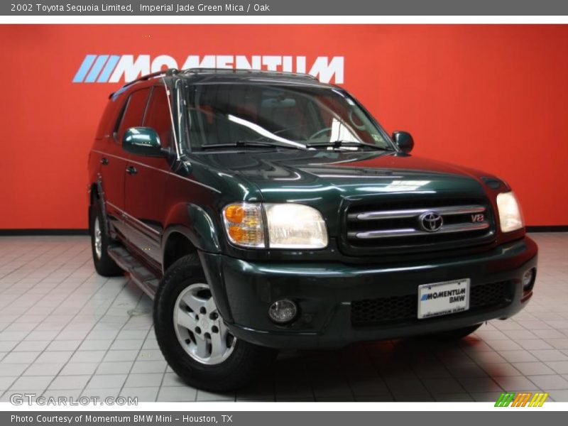 Imperial Jade Green Mica / Oak 2002 Toyota Sequoia Limited
