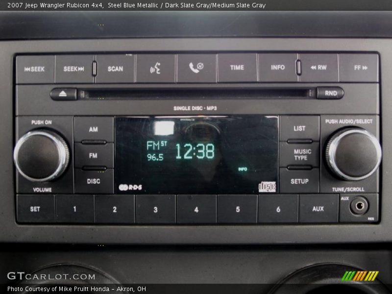 Controls of 2007 Wrangler Rubicon 4x4