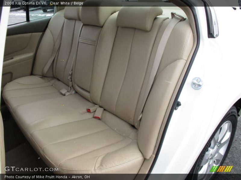 Clear White / Beige 2008 Kia Optima EX V6