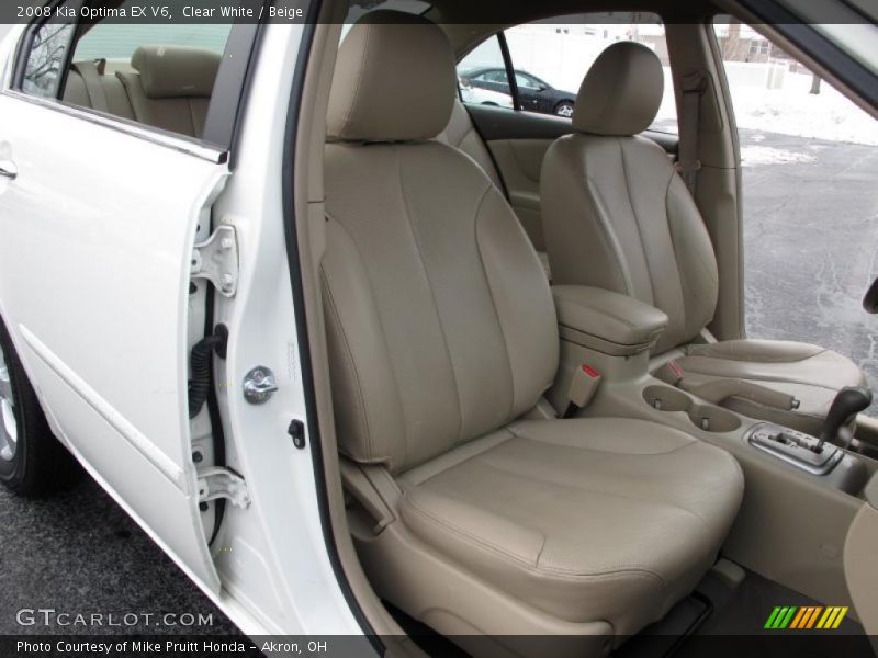 Clear White / Beige 2008 Kia Optima EX V6