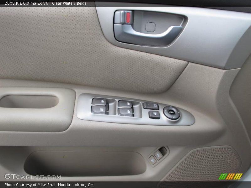 Clear White / Beige 2008 Kia Optima EX V6