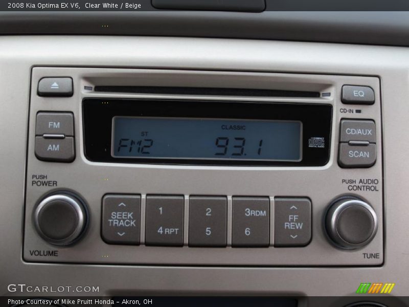 Clear White / Beige 2008 Kia Optima EX V6