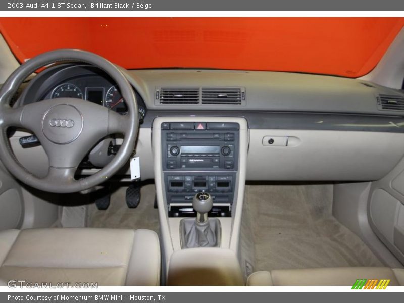 Brilliant Black / Beige 2003 Audi A4 1.8T Sedan
