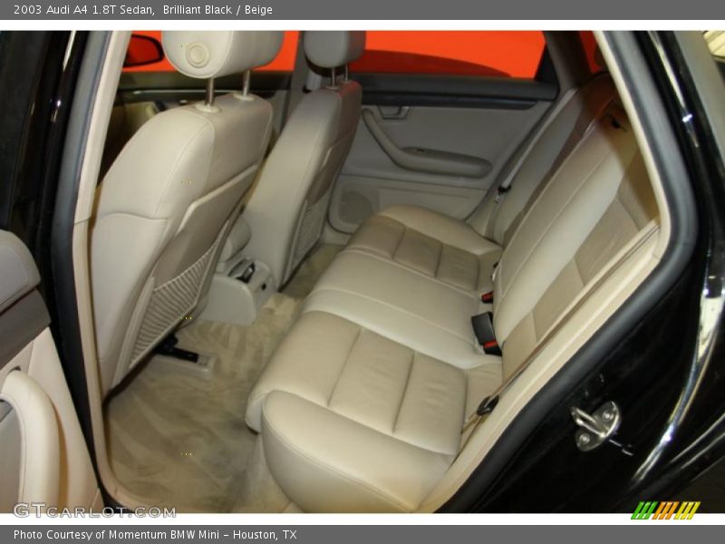 Brilliant Black / Beige 2003 Audi A4 1.8T Sedan