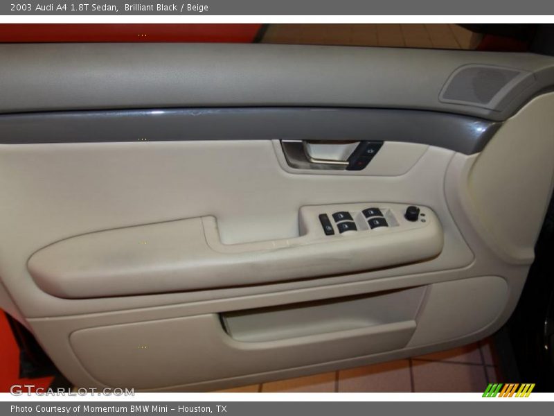 Brilliant Black / Beige 2003 Audi A4 1.8T Sedan