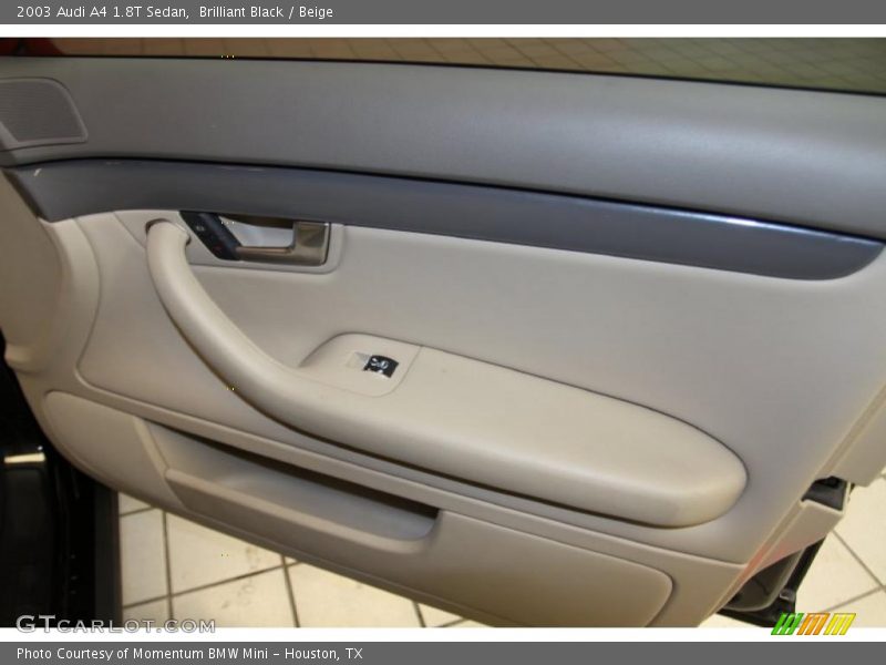 Brilliant Black / Beige 2003 Audi A4 1.8T Sedan