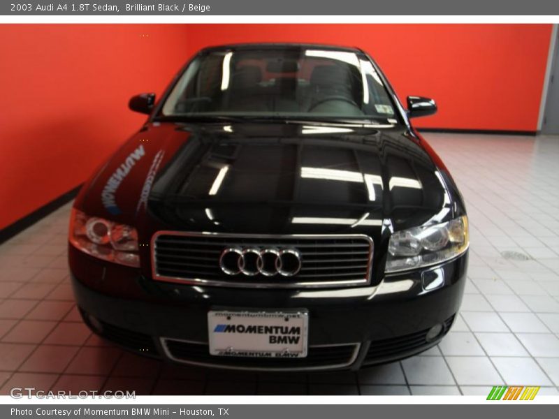 Brilliant Black / Beige 2003 Audi A4 1.8T Sedan