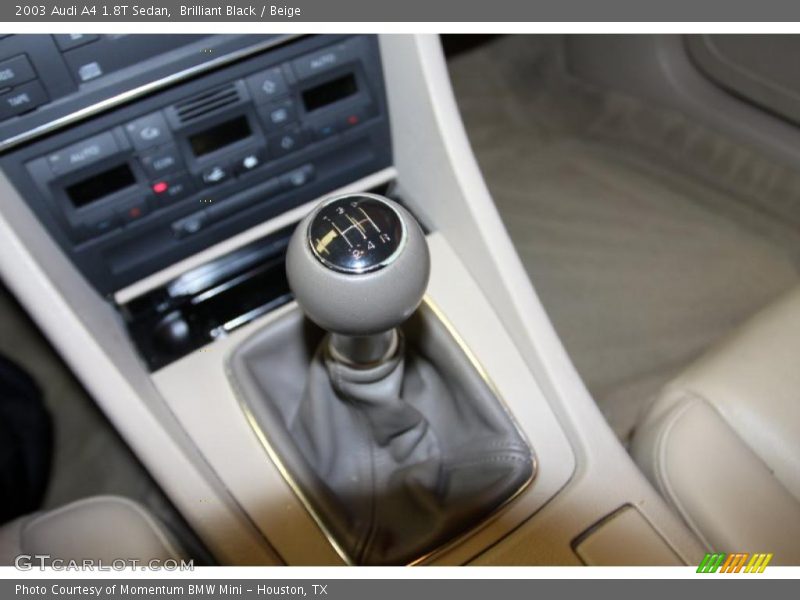 Brilliant Black / Beige 2003 Audi A4 1.8T Sedan